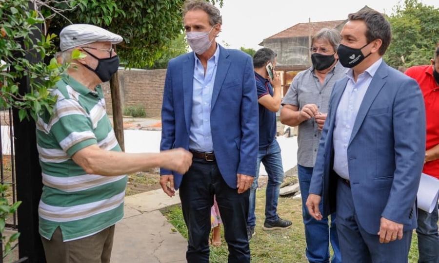 PLAN ARGENTINA HACE: KATOPODIS RECORRIÓ OBRAS EN MARCHA EN VARELA